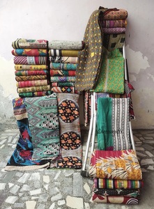 Multicolor surtido Vintage Kantha edredones invierno algodón Hotel uso venta al por mayor hecho a mano orgánico impreso manta colcha - Product Image 3