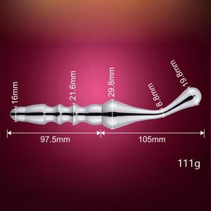 Superficie liscia della prostata massaggiatore anale massaggiatore anale anale anale Dildo Plug masturbatore giocattolo del sesso per gli uomini delle donne - Product Image 6