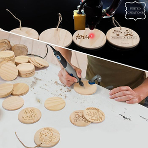 Juego en blanco de cerámica natural personalizado posavasos de almohadillas de corcho para bebidas redondas de madera para bebidas con soporte - Product Image 6