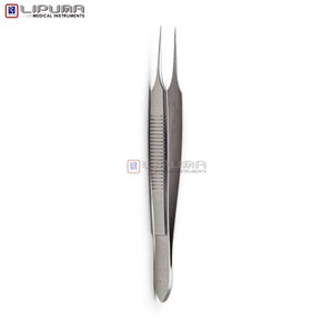 Pinzas de Sutura Tubingen, Pinzas de Sutura TUBINGEN de 9.5 CM, Puntas Delicadas de 0.5 MM, Instrumentos Médicos Quirúrgicos, Microcirugía, Oftalmología - Product Image 2