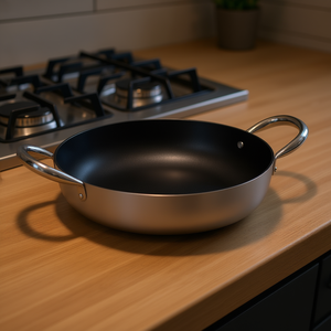 Sartén Antiadherente de Aluminio Aluminizado Ballarini Serie Profesional 2000 de 40 cm, Negra, 2008, para Cocinar - Product Image 3