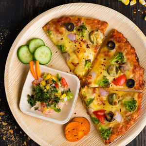 Platos desechables redondos compostables biodegradables, vajilla ecológica para fiestas, bodas, eventos y uso doméstico - Product Image 5