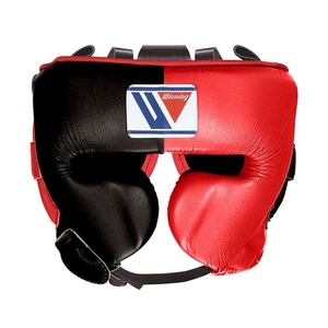 Top qualité en cuir véritable bleu et argent gagnant boxe Sparring gants de boxe protège-tête aine garde MS-SS - Product Image 2