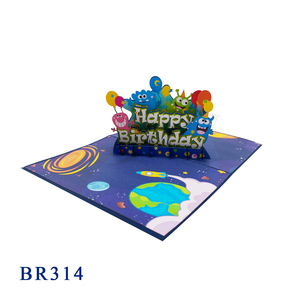 Meilleures ventes, carte pop-up 3D personnalisée, faite à la main, monstre mignon, découpe au laser, artisanat en papier, décoration de la maison, cadeaux du Vietnam - Product Image 2