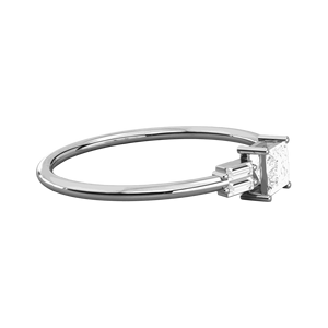 Anillo de Boda de Diamantes Princess And Baguette para Mujer - Product Image 3