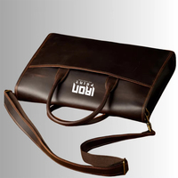 Nouvelle Sacoche de Luxe en Cuir Véritable, Portable, pour le Travail, avec Logo Personnalisé et Doublure en Coton