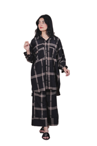 Ensemble Kurta Pajama Chic pour Femmes, Coupe Longue et Droite, Vêtement Ethnique, Coton Confortable et Respirant pour un Usage Quotidien et des Occasions Spéciales - Product Image 3