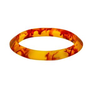 Brazalete de resina Irregular de tamaño pequeño, brazalete de apertura de resina acrílica para mujeres y niñas, pulsera exquisita transparente, joyería de muñeca - Product Image 5