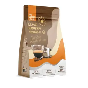 OEM/ODM Medio Tradicional Vietnam Bebida Molida 100% Cafeinado Dak Lak Original 1 (250gr) Tostado Ambiente Café Robusta