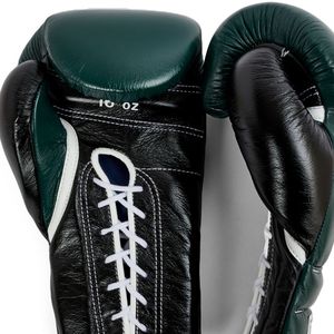 Boxing MS Training Gloves - Dark Green <b>Black</b> <b>Lace</b> - Product Image 3