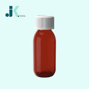 Vietnam Supplier PET Round Syrup <b>Bottle</b> 90ml with CR Cap Amber Competitive Price OEM/ODM Service M0761 - Product Image 1