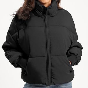 Customized Color Coated Canvas Waterproof Breathable Puffer Jacket Solid Pattern Turn-down Collar Single <b>Button</b> Closure High - Product Image 2