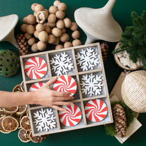 Jeu de société classique en bois Tic Tac Toe, défi mental amusant, jeu de table d'intérieur, divertissement pour la famille et les amis - Product Image 5
