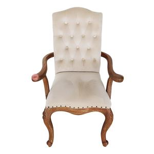 Juego de Comedor Francés Europeo Antiguo con Sillas Tapizadas y Estructura de Madera Sólida para Hogar, Hotel o Área de Comedor - Product Image 6