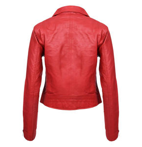 Vente en gros 2026 veste en cuir véritable de haute qualité pour femmes style veste en cuir naturel coupe ajustée - Product Image 5