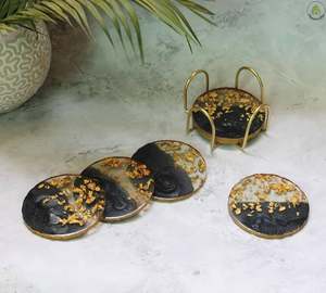 Posavasos de Resina con Aspecto Tradicional para Tazas de Té, Jarras de Cerveza, para Cocina, Artículos de Catering, Acabado en Resina - Product Image 2