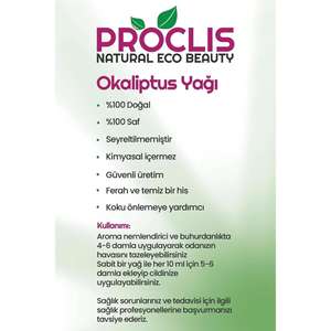 Set de Aceites Esenciales Naturales PROCLIS de 3 Piezas con 3x10 ml con Aceite de Eucalipto Origen TR - Product Image 1