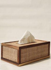 Soporte ligero para caja de pañuelos de ratán, fácil de mover y limpiar, adecuado para uso diario en cocinas, comedores y oficinas - Product Image 4