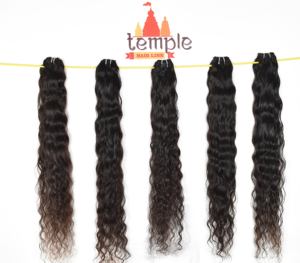 Extensiones de cabello humano virgen de templo indio 100%, venta al por mayor, cutícula alineada, sin procesamiento químico, incluye rizo ondulado suelto profundo - Product Image 3