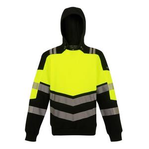 Chaqueta de trabajo de alta visibilidad resistente a las llamas, capucha a prueba de tormentas y cinta reflectante para máxima seguridad hecha en Pakistán. - Product Image 1