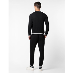 Jersey con logotipo personalizado para hombre, chaqueta deportiva para gimnasio, chándal deportivo de algodón 2025, conjunto de Pantalón deportivo, nuevo diseño informal, 100% - Product Image 4