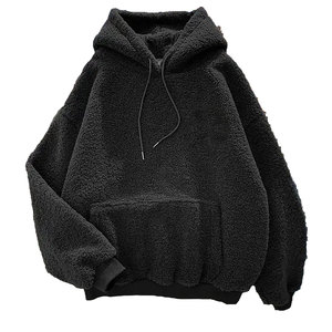 Sweat à capuche en sherpa léger au meilleur prix, tendance pour homme, vêtements d'extérieur, motif imprimé, polaire d'hiver, respirant, évacuant l'humidité, 100% coton - Product Image 6