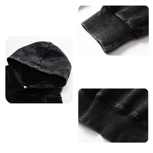 Sudadera con Capucha Unisex de Algodón 100%, Estilo Casual, Holgada, de Alta Calidad, con Estampado Lavado Ácido, Ecológica, Vintage, con Logotipo Personalizado, al por Mayor - Product Image 5