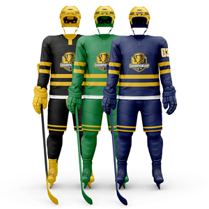 Vente en gros, uniforme de hockey sur glace personnalisé, nouveauté, le plus populaire, concevez votre propre logo, grande taille, uniforme de hockey sur glace pour adulte - Product Image 1