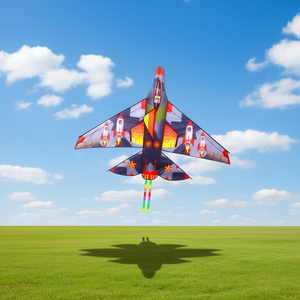 ว่าวรูปเครื่องบิน Bdt Single Line Kite ขนาด 156x115 ซม. พร้อมสายยาว 30 ม. ของเล่นกลางแจ้ง - Product Image 3