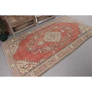 Turkish Vintage Rug, 0.4x7.9 ft <b>Runner</b> Rug, <b>Red</b> Gray Patchwork Rug - Product Image 4