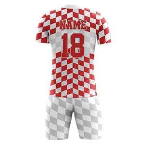 Conjunto de Camiseta y Pantalones Cortos de Fútbol Unisex Personalizables al por Mayor, 200 g/m², Tallas Grandes, Transpirable, de Secado Rápido, 100% Poliéster, Premium para Verano - Product Image 1