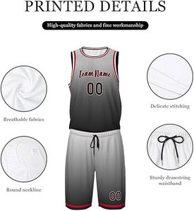 Uniforme de basket-ball à coupe ajustée, conçu pour un jeu actif, avec tissu respirant, confort extensible et design léger. - Product Image 6