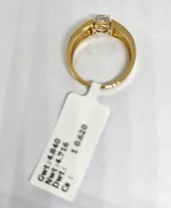 Anillo de Compromiso Solitario con Diamante Natural Certificado IGI, Suministro Directo de Fábrica, Oro Sólido de 14K con Baño de Rodio, Regalo de Boda de Lujo - Product Image 5
