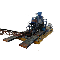 Drague à chaîne de 200 TPH pour l'extraction d'or / Bateau de dragage / Machine de dragage à vendre