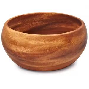 Premium Acacia wood <b>dough</b> <b>bowl</b> handcrafted serving <b>bowl</b> with smooth finish durable structure designed for global buyers - Product Image 4