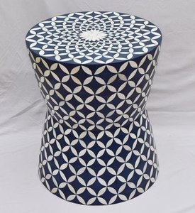 Mesa auxiliar de madera de alta calidad con incrustaciones de hueso y resina Tamaño 14x18 pulgadas Moq 20 piezas en precio al por mayor Mesas de lujo modernas - Product Image 4