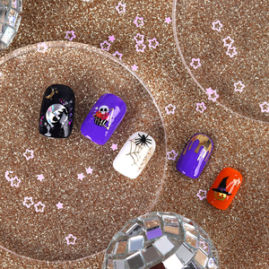 ShineB – autocollants professionnels de décoration d'ongles avec fantôme mignon, crâne, citrouille et visage, HALLOWEEN #45891, haute qualité - Product Image 5