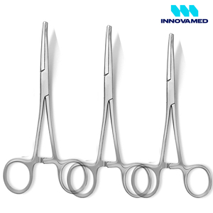 Ensemble de 4 pinces chirurgicales Kelly de différentes tailles Pinces hémostatiques manuelles de dernière conception avec caractéristiques hémostatiques droites et incurvées - Product Image 5