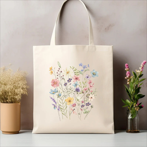 Vente en gros de sacs à provisions pliables en coton biologique sacs fourre-tout en toile sacs fourre-tout en coton réutilisables avec logo imprimé personnalisé - Product Image 1