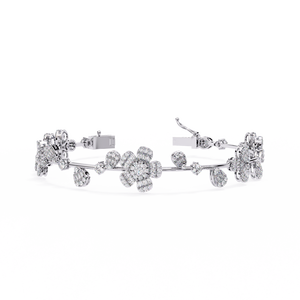 Magnifique bracelet et jonc en or 18 carats avec diamants de laboratoire, accessoire de bijouterie luxueux - Product Image 6