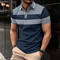 2025 polo décontracté pour hommes coupe standard décontractée personnalisée avec 3 boutons coupe à sec coton polyester prix bon marché polo pour hommes