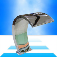 Vente Flash : Fontaine à Eau en Acier Inoxydable Résistant aux UV, Effet Rideau d'Eau Cobra, Accessoire Écologique pour Piscine Extérieure et Spa Domestique