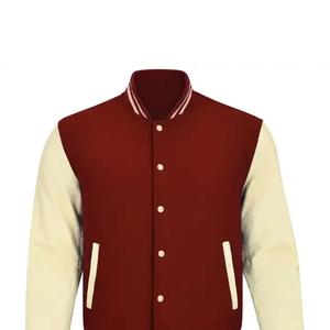 เสื้อแจ็กเก็ตผ้าวูลปักลายมีตัวอักษรขายส่งมีสไตล์ - Product Image 1