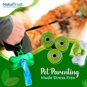 Convenientes bolsas biodegradables para caca para perros y gatos respetuosas con el medio ambiente con dispensador fácil de llevar para la gestión de residuos - Product Image 2