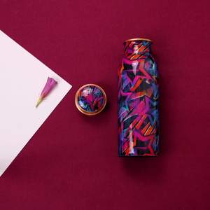 Botella de cobre impresa verde liso más vendida para beber y almacenar agua Botella de agua de cobre puro - Product Image 3