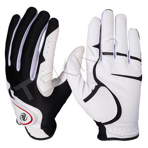 Precio de fábrica Guantes de golf de cuero Cabretta Gran calidad Logotipo personalizado Adecuado Cabretta Cuero - Product Image 1
