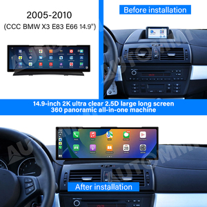 เครื่องเล่นดีวีดีในรถยนต์สำหรับ BMW 2005 - 2010 CCC BMW E66 E83 X3 Android Car play ไร้สาย14.9นิ้ว GPS Bluetooth - Product Image 2