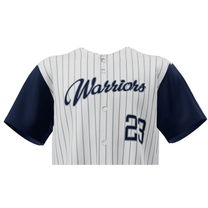 Maillot de baseball pour homme adulte respirant à séchage rapide, col en V, 100% polyester, imprimé personnalisé par sublimation, motif uni, tissu 300g, OEM - Product Image 3