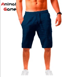 Pantalones cortos informales de algodón de alta calidad para hombre, pantalones cortos de moda ecológicos con bolsillos laterales y cremallera, pantalones cortos para correr al aire libre, servicio OEM - Product Image 5