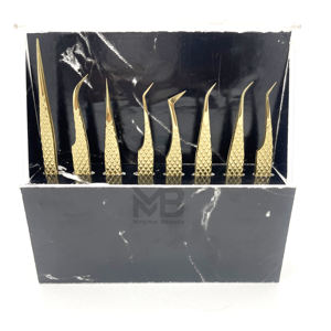 แหนบต่อขนตาพรีเมียม 100% สแตนเลสสตีล ทำมือ พร้อมปลายไฟเบอร์แหลมคุณภาพสูง กันลื่น รับผลิตแบรนด์ส่วนตัว - Product Image 5